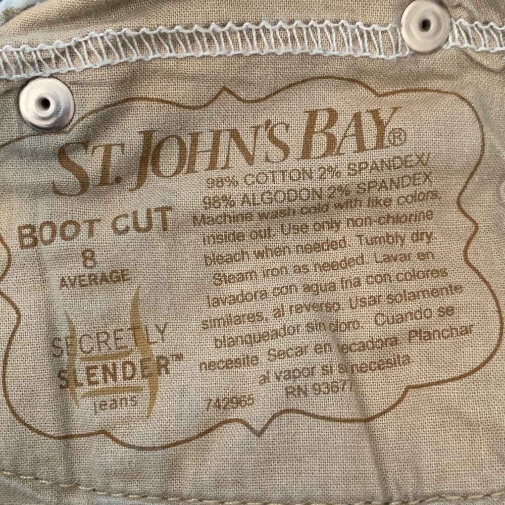 St. John's Bay Women's Boot Cut Jeans, Size 8 - Picture 6 of 6